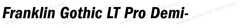 Franklin Gothic LT Pro Demi字体转换